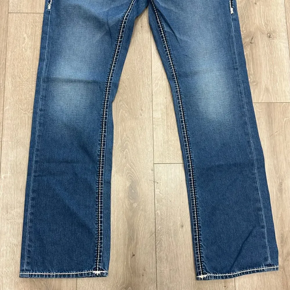 VINTAGE Y2K TRUE RELIGION STRAIGHT JEANS sz 32 B29